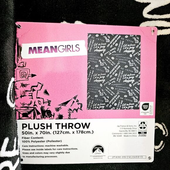 Mean Girls Plush Throw Blanket 50 In X 70 In, NEW, Fast Ship - Picture 2 of 3